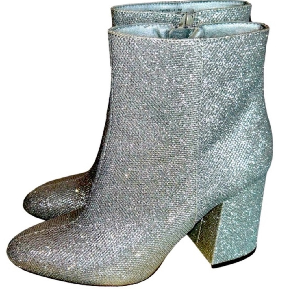 Madden Girl Glitter Fab Boots Sz 7